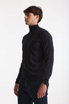 Dolcevita in lana rasata MODERN blu men Drumohr - 2