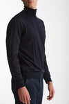 Dolcevita in lana rasata MODERN blu men Drumohr - 3