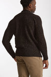 Maglia in lambswool Moulinè marrone e nero men Drumohr - 3