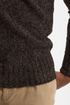 Maglia in lambswool Moulinè marrone e nero men Drumohr - 6