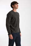 Maglia girocollo in lana e cashmere Tweed grigio men Drumohr - 1