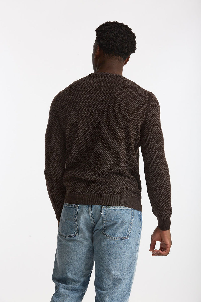 Maglia in lana marrone men Drumohr - 3