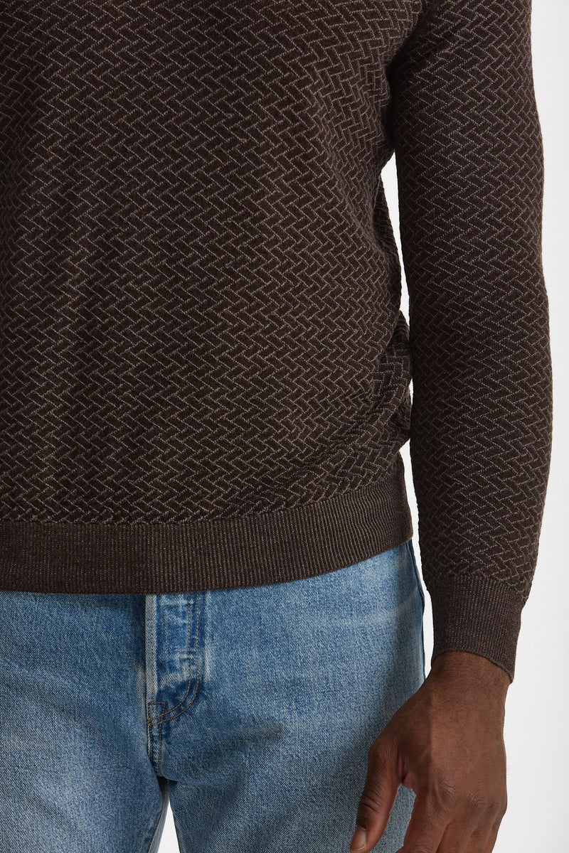 Maglia in lana marrone men Drumohr - 6