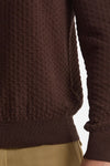 Maglia in lana marrone microlavorata men Drumohr - 6