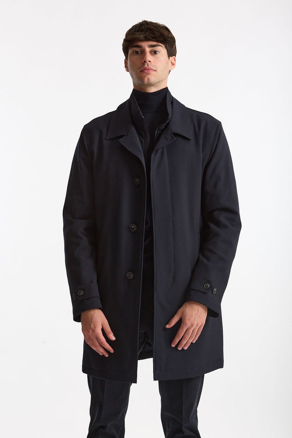Soprabito monopetto morning coat blu men Fay