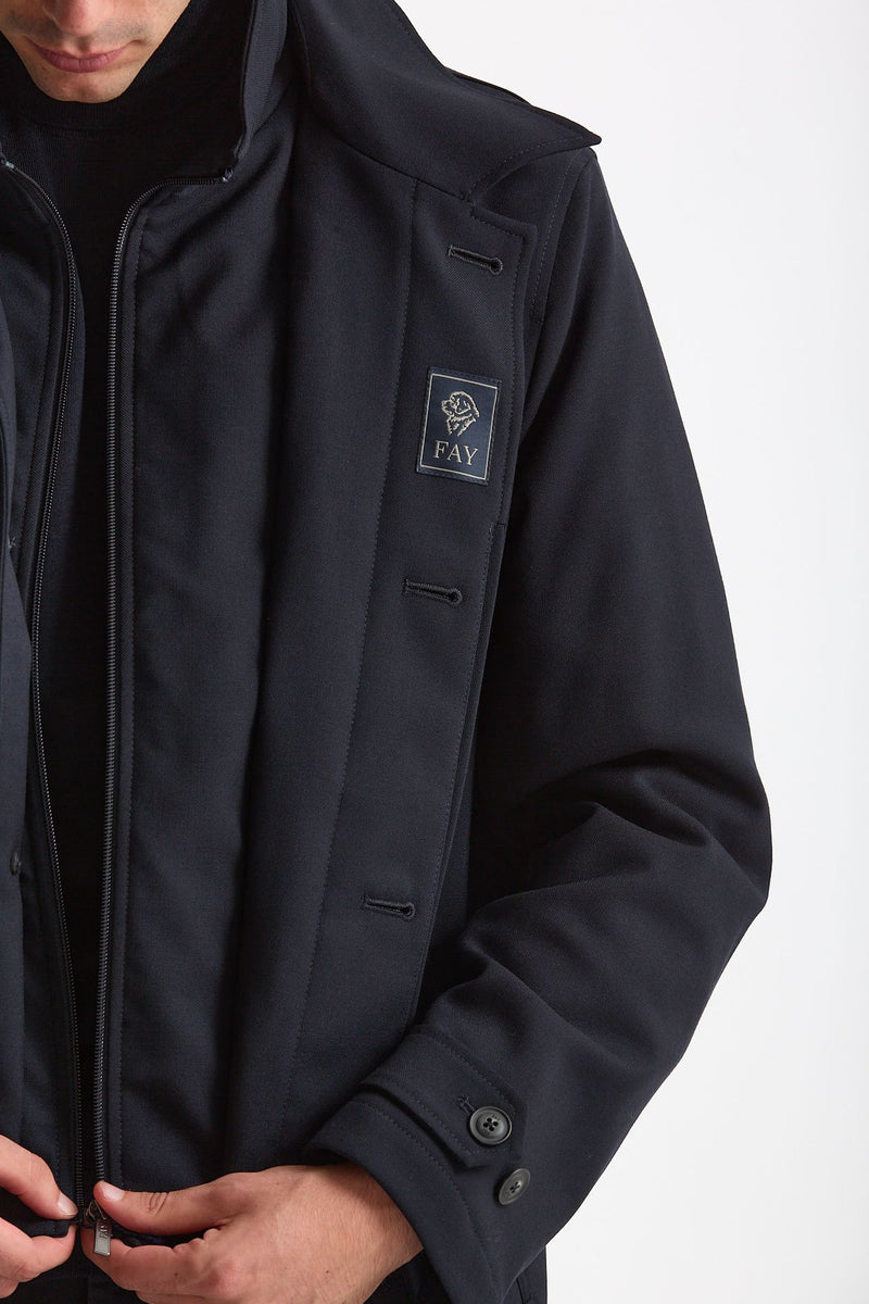 Soprabito monopetto morning coat blu men Fay - 7