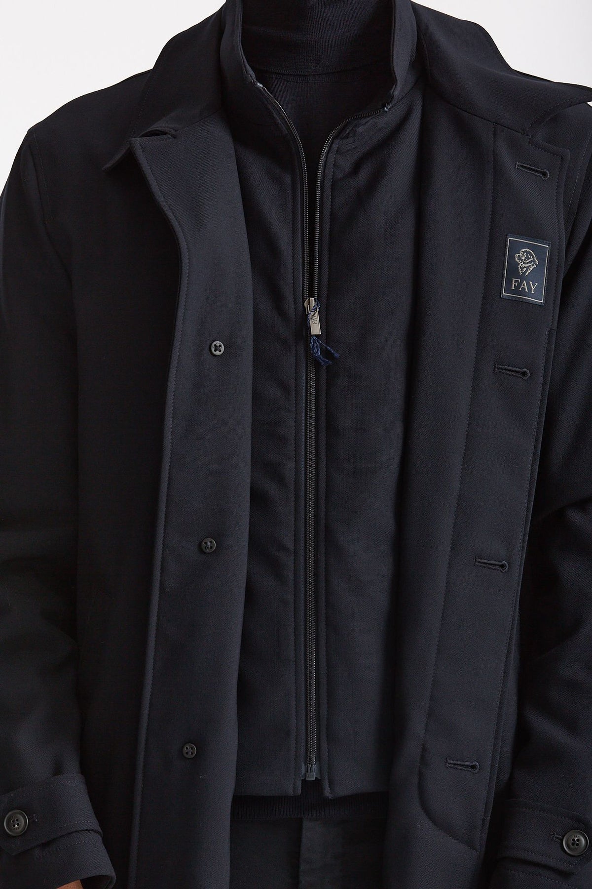 Soprabito monopetto morning coat blu men Fay - 8