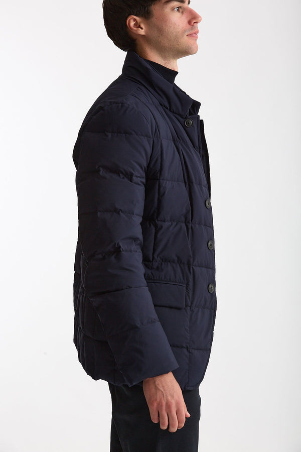 Piumino giacca double front blu men Fay