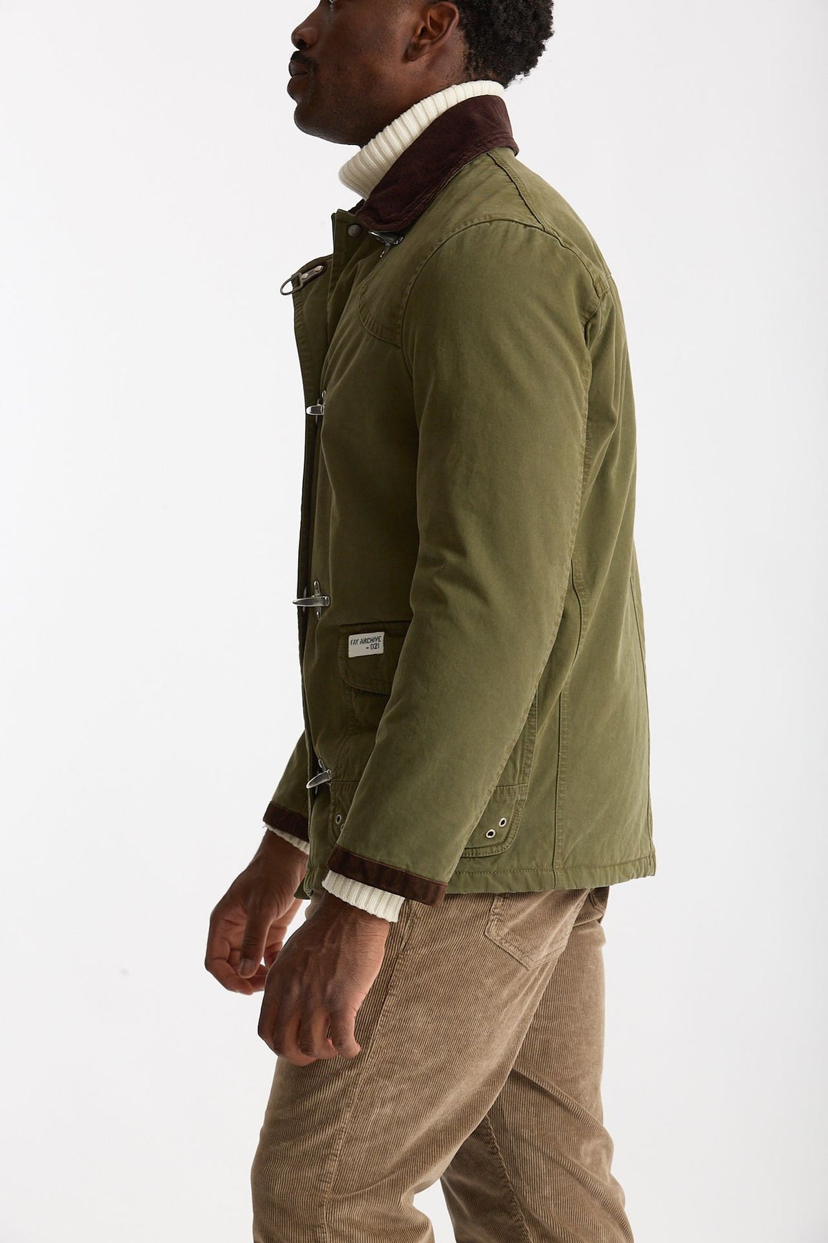 Giubbotto ARCHIVE verde militare men Fay - 5