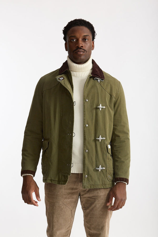 Giubbotto ARCHIVE verde militare men Fay