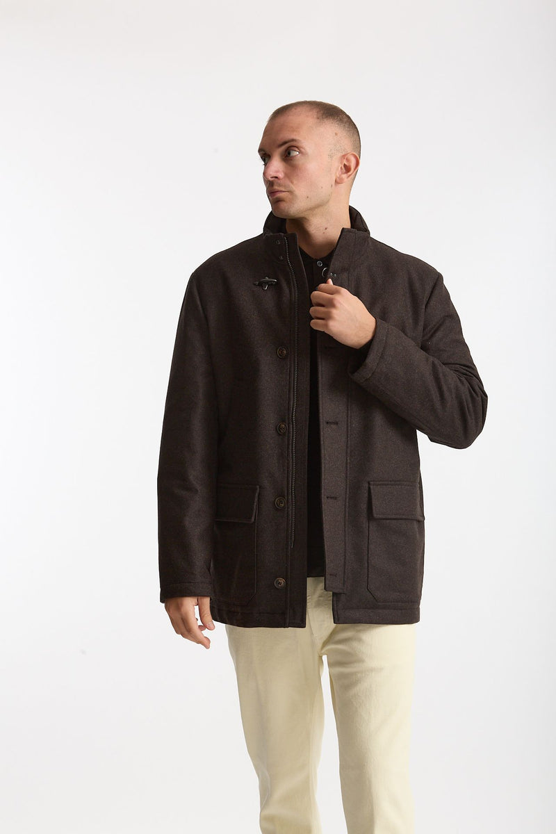 Piumino tre quarti marrone men Fay - 2
