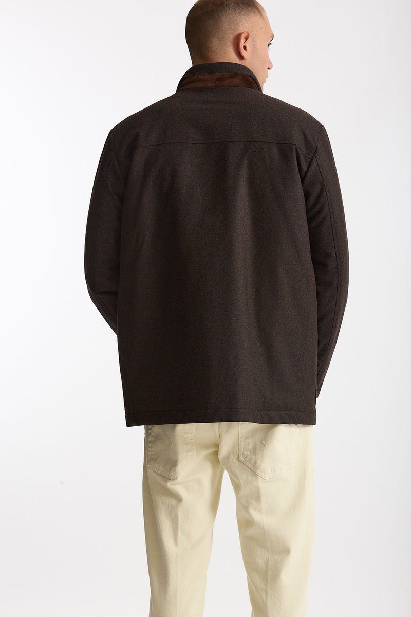 Piumino tre quarti marrone men Fay - 3