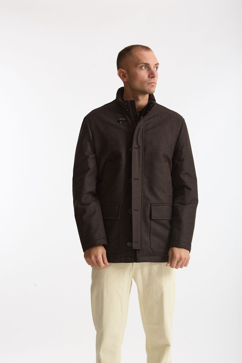 Piumino tre quarti marrone men Fay - 6