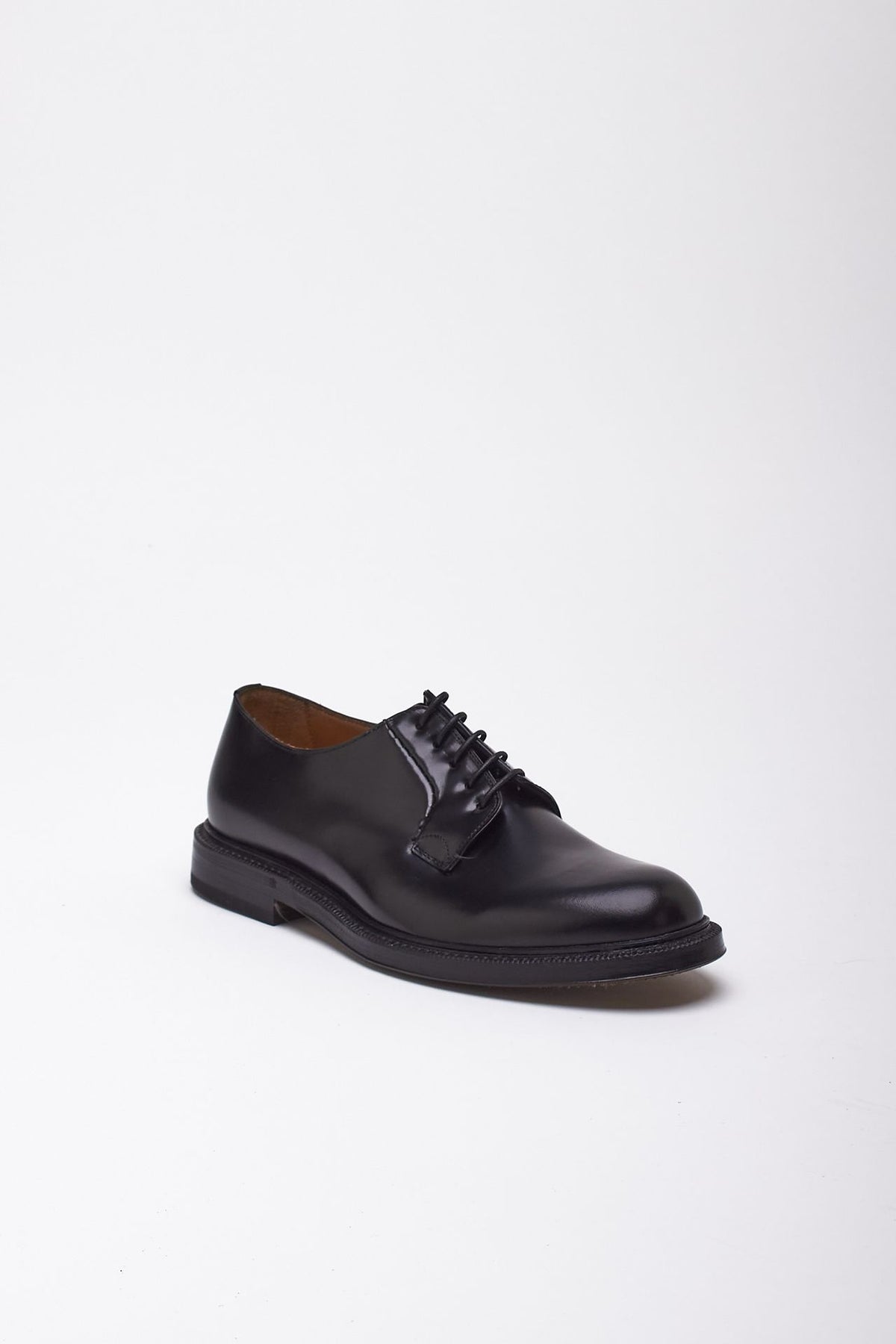 Scarpe stringate 1204 POLISHED NERO in pelle men Green george - 3