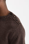 Maglia girocollo in lana marrone men Grifoni - 5