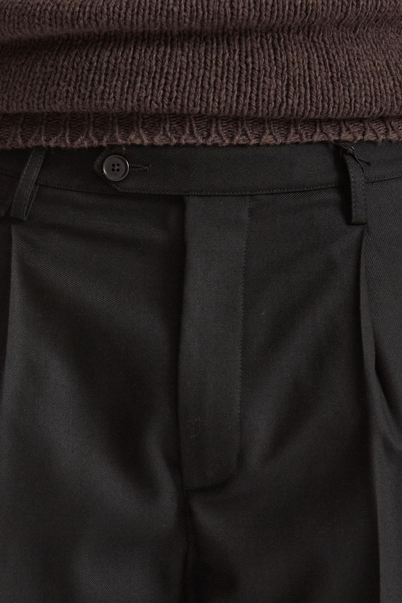 Pantalone Pinces in misto lana stretch nero men Grifoni - 5
