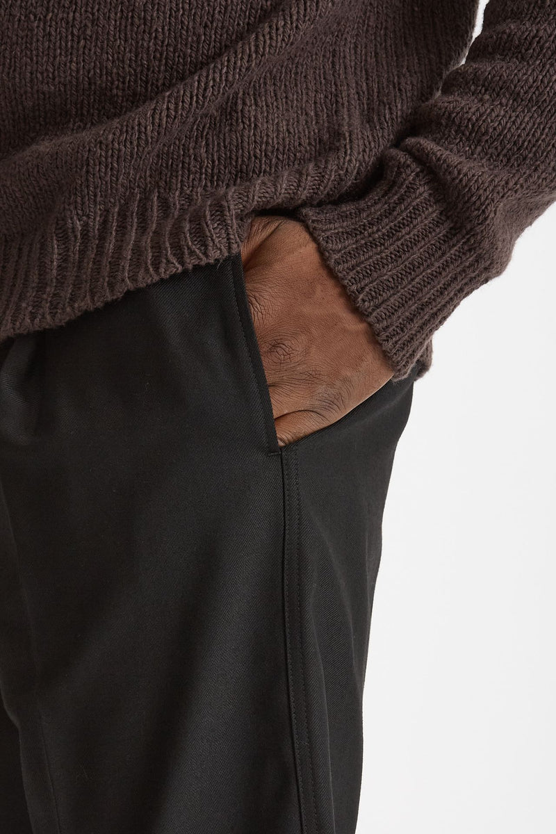 Pantalone Pinces in misto lana stretch nero men Grifoni - 6