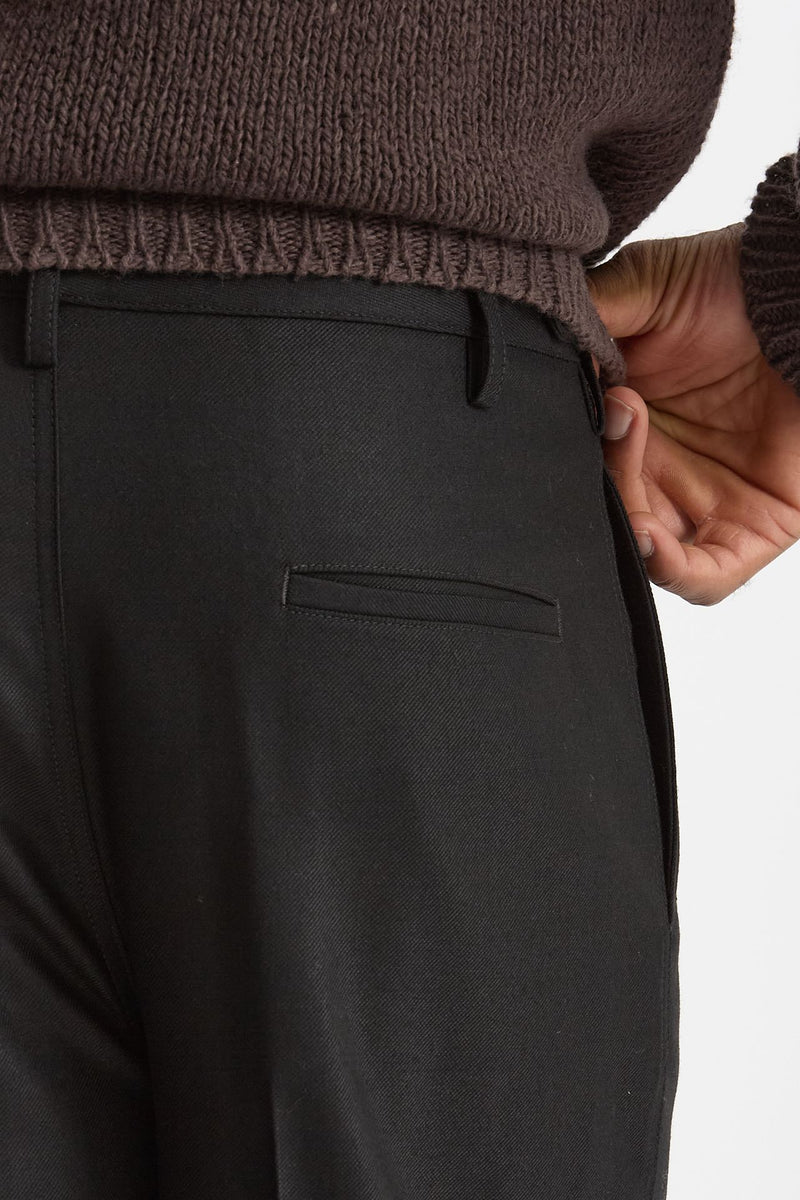 Pantalone Pinces in misto lana stretch nero men Grifoni - 7