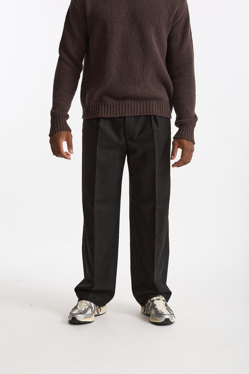 Pantalone Pinces in misto lana stretch nero men Grifoni - 2