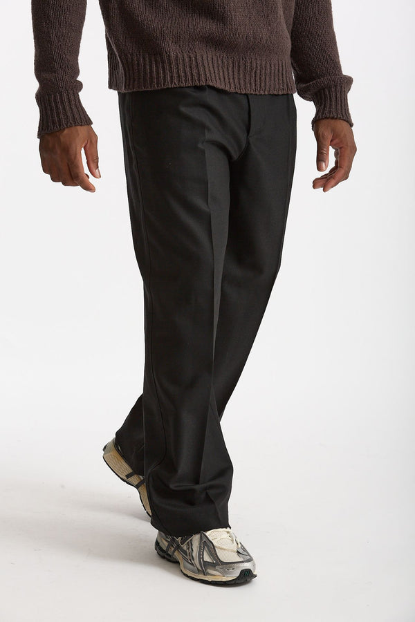 Pantalone Pinces in misto lana stretch nero men Grifoni
