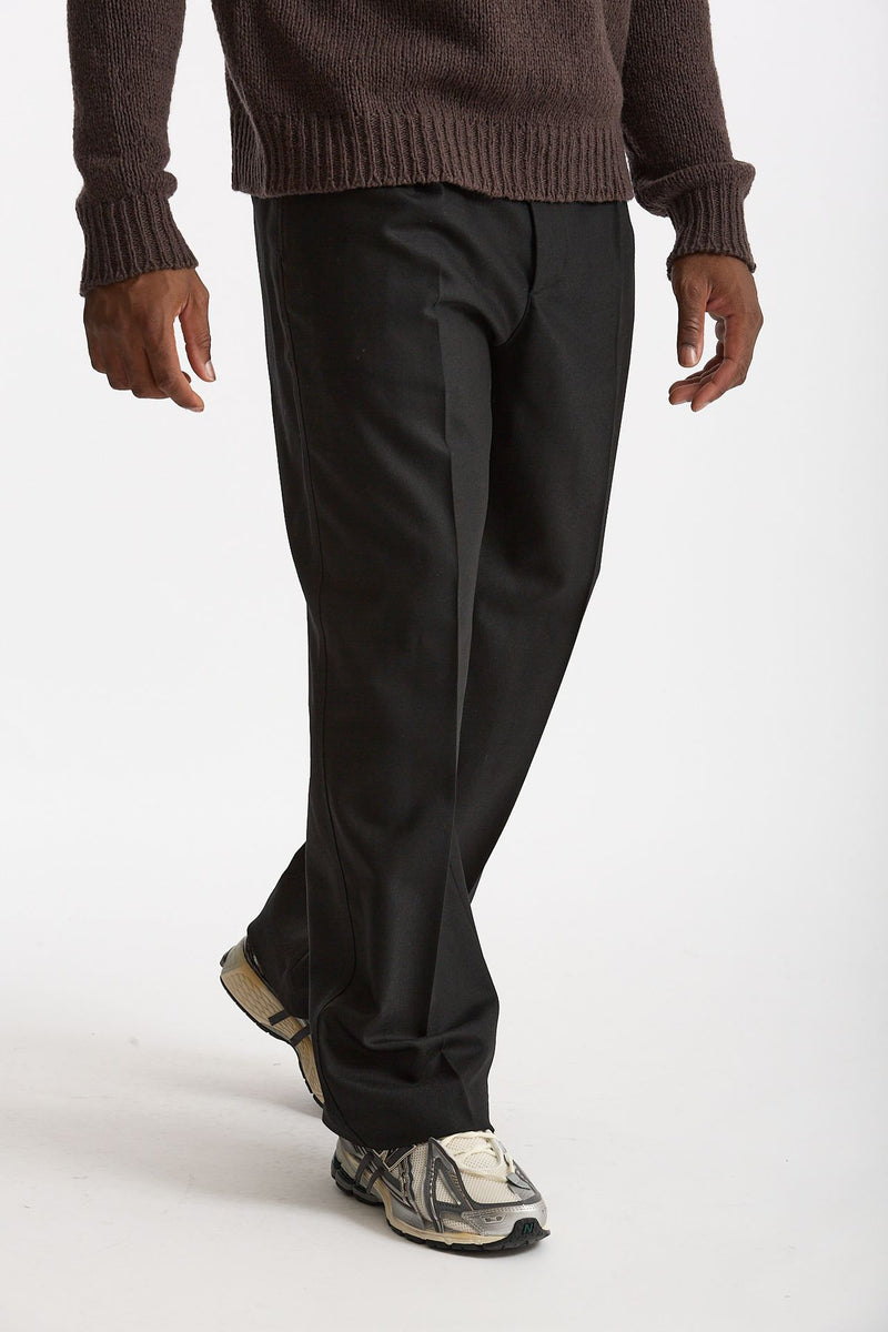 Pantalone Pinces in misto lana stretch nero men Grifoni - 1