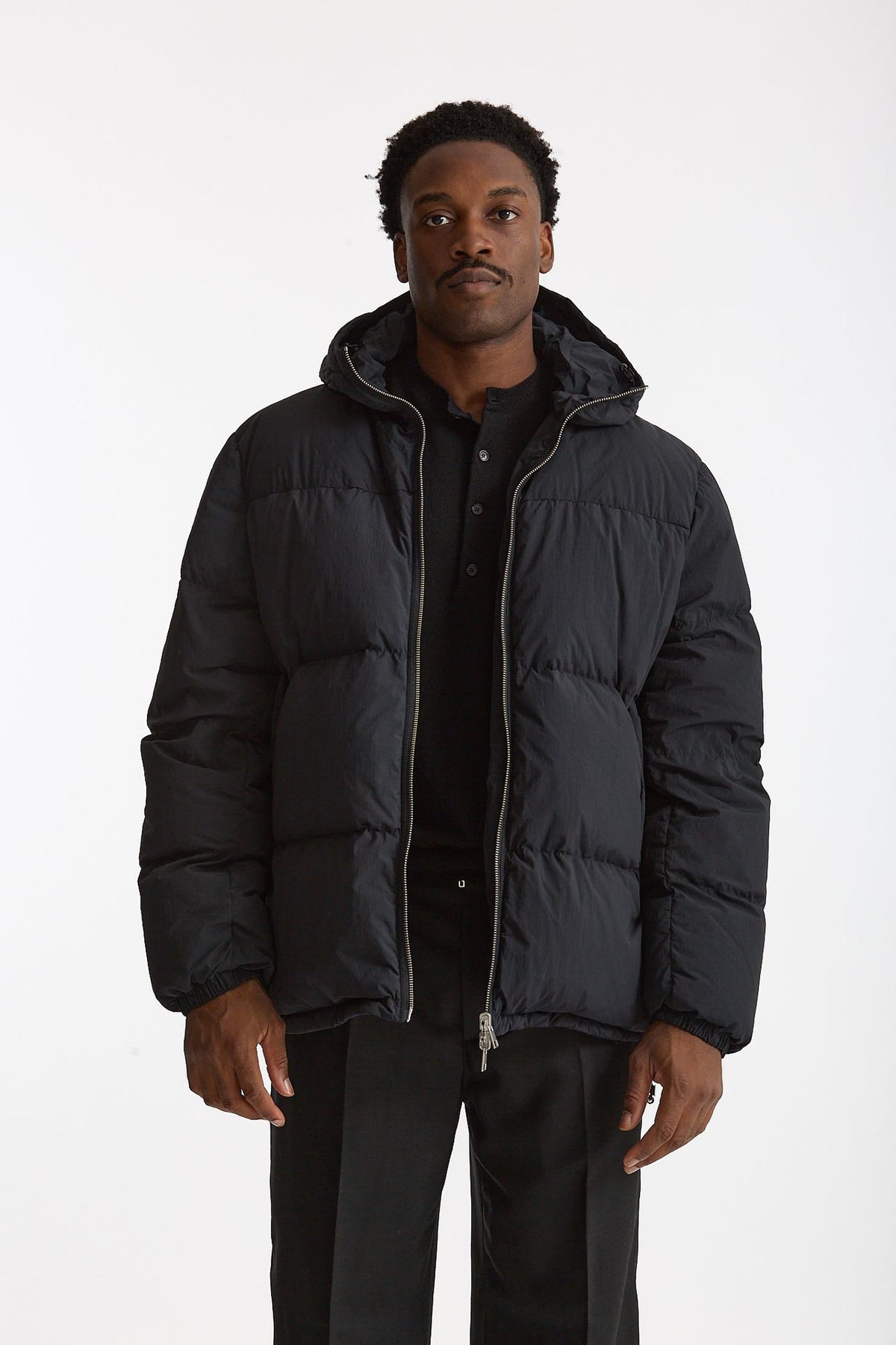 Piumino in nylon reversibile nero men Grifoni - 1