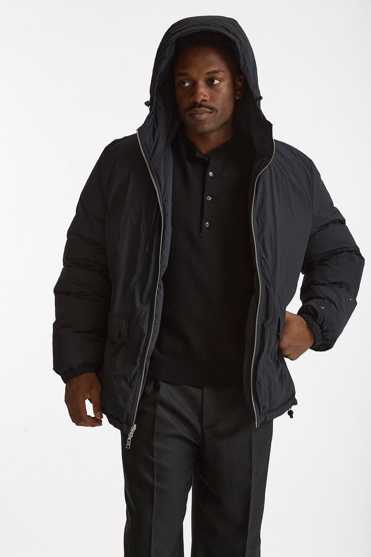 Piumino in nylon reversibile nero men Grifoni - 8