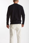 Maglia girocollo in lana bouclè blu men Grifoni - 4