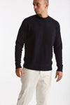Maglia girocollo in lana bouclè blu men Grifoni - 1