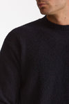 Maglia girocollo in lana bouclè blu men Grifoni - 5