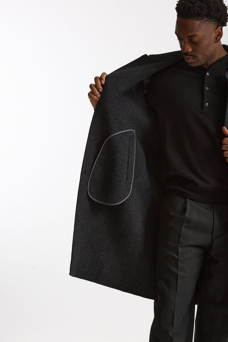 Cappotto monopetto grigio antracite men Grifoni - 7