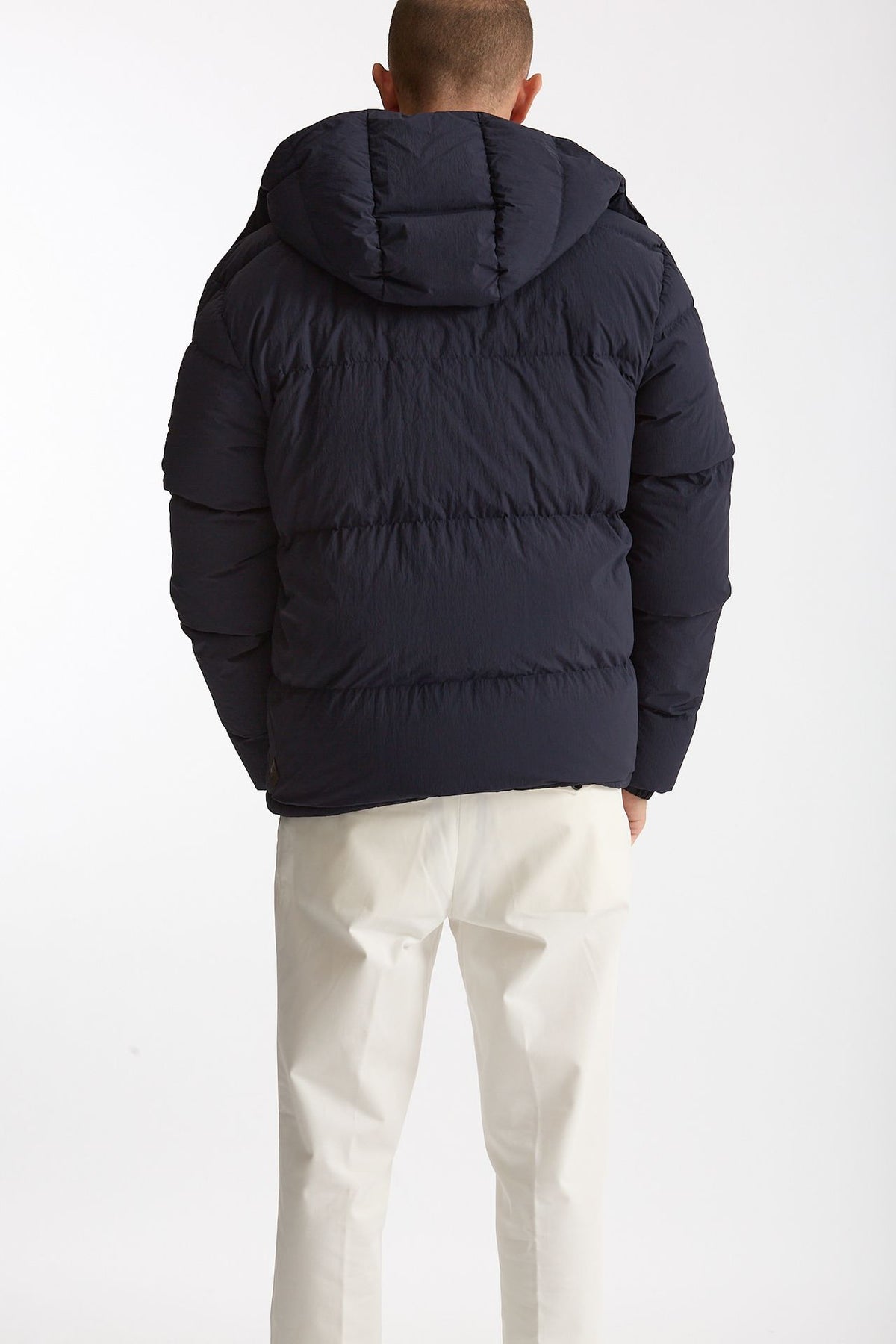 Piumino in nylon stretch blu men Grifoni - 5