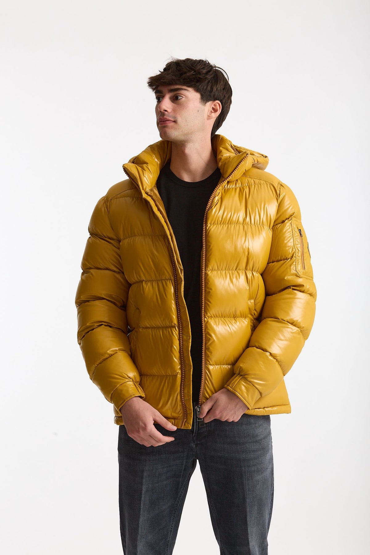 Piumino in nylon lucido giallo men Herno - 1