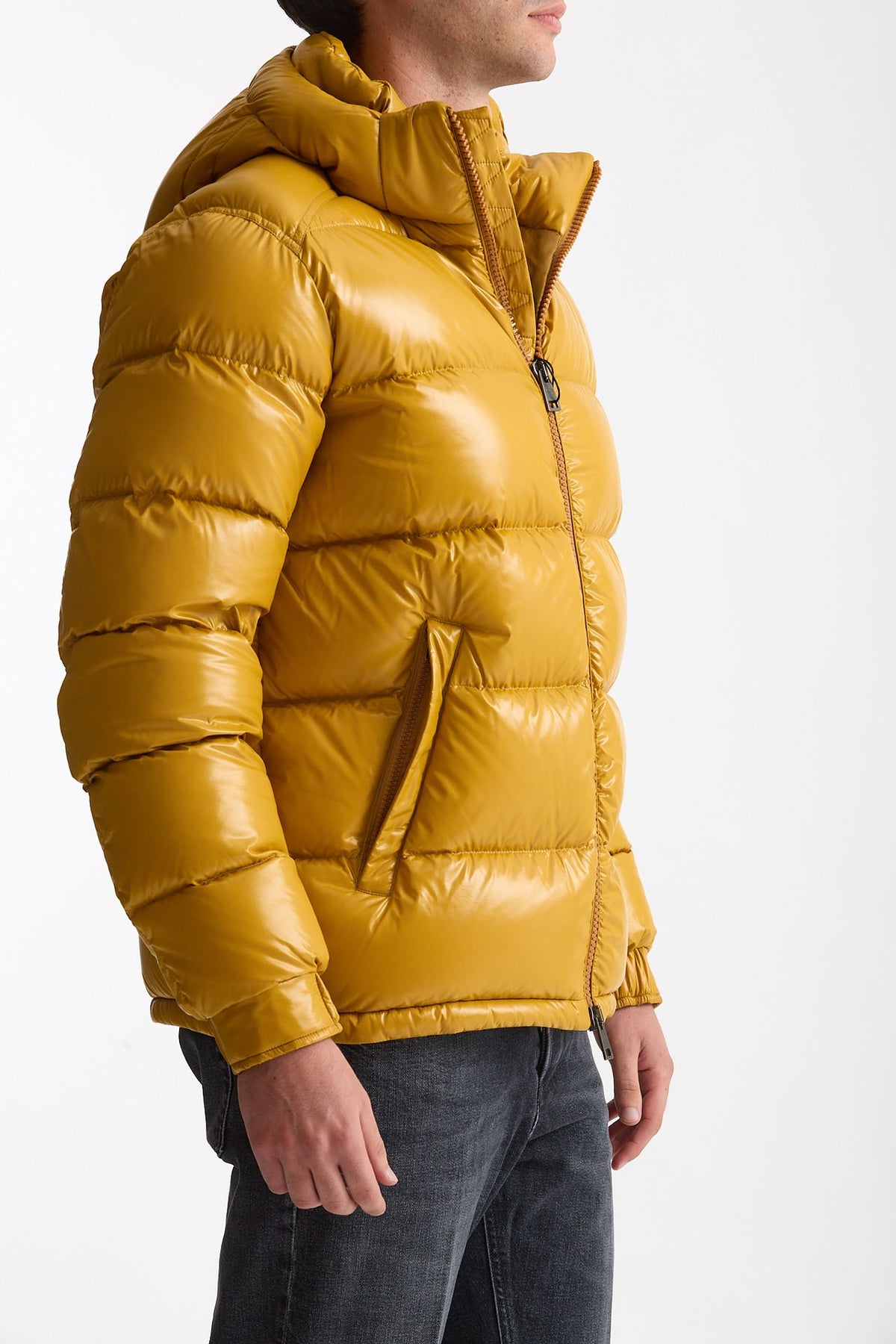Piumino in nylon lucido giallo men Herno - 5