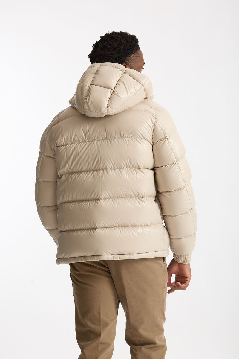 Piumino in nylon lucido panna men Herno - 3