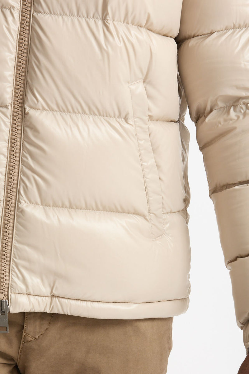Piumino in nylon lucido panna men Herno - 5