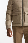 Piumino esterno in lana e seta beige men Herno - 7