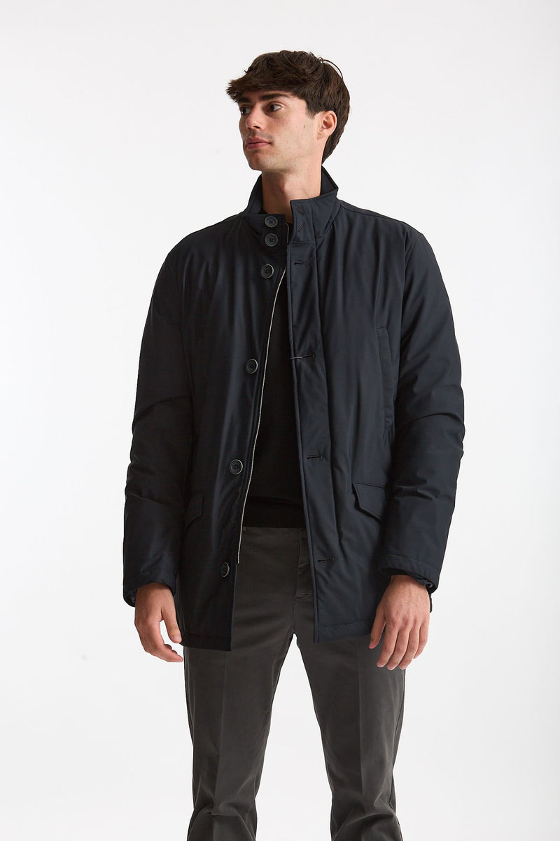 Giubbino esterno in nylon stretch blu men Herno - 1