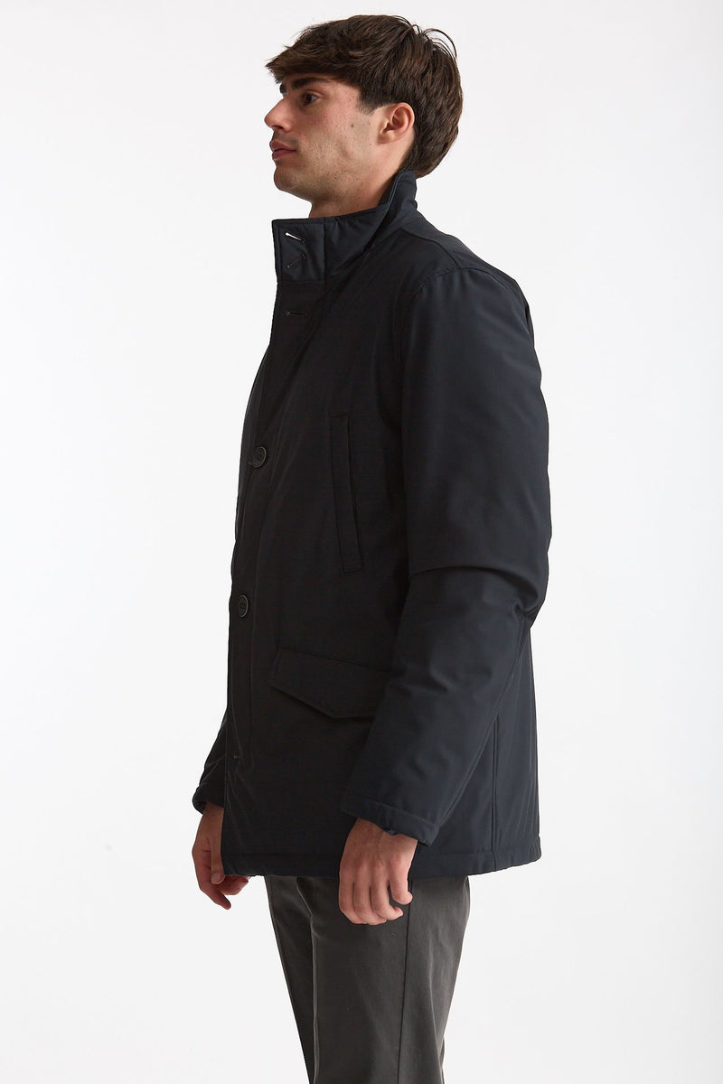 Giubbino esterno in nylon stretch blu men Herno - 4