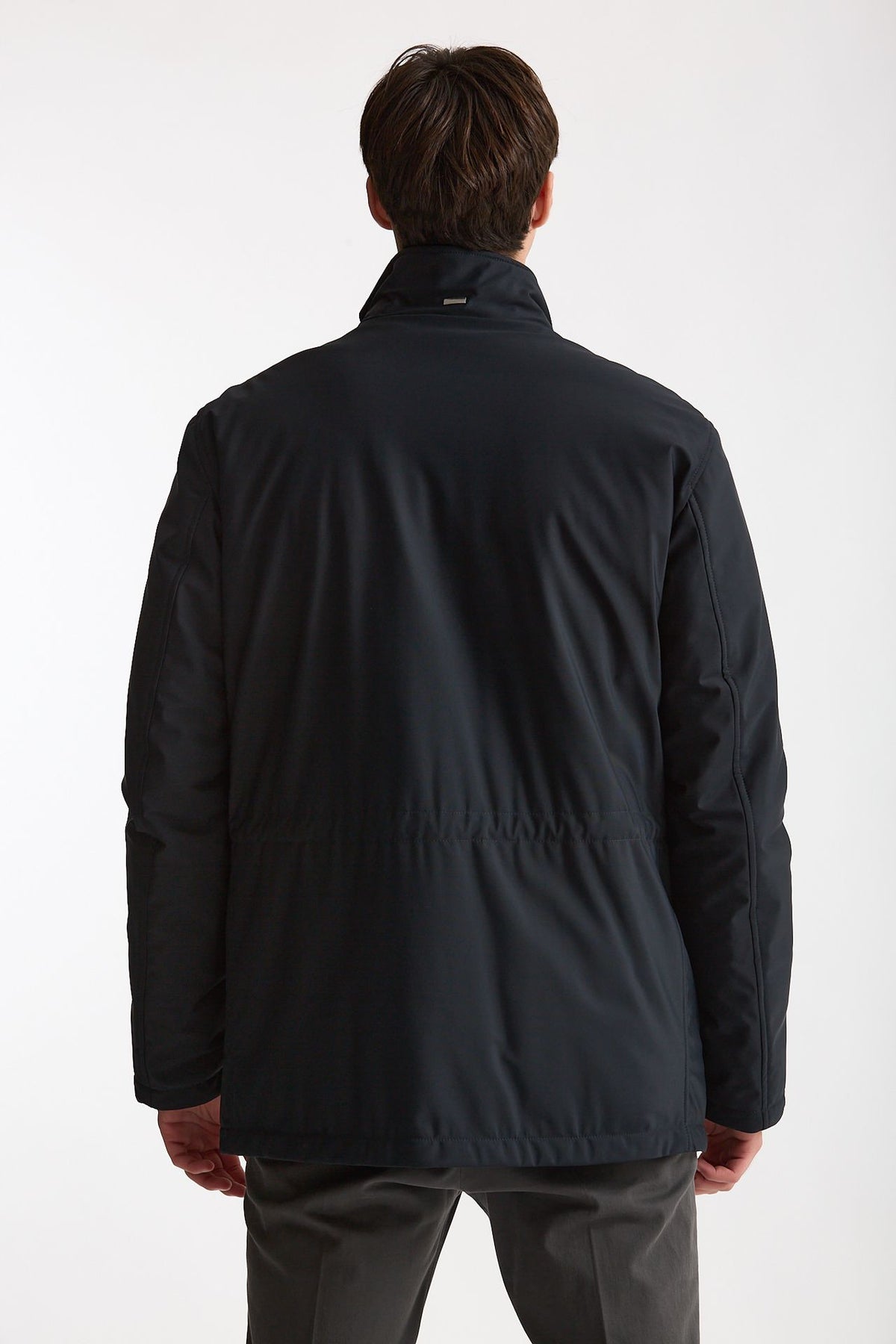 Giubbino esterno in nylon stretch blu men Herno - 5