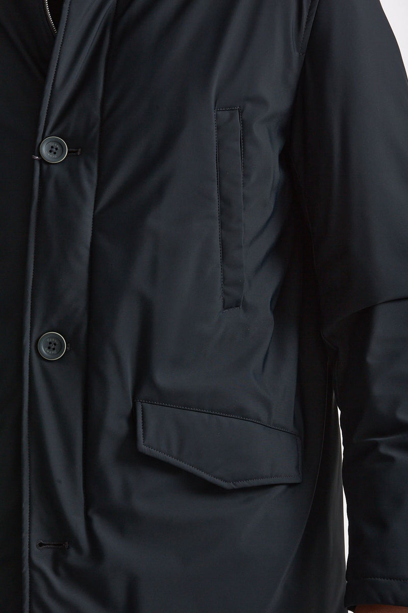 Giubbino esterno in nylon stretch blu men Herno - 2