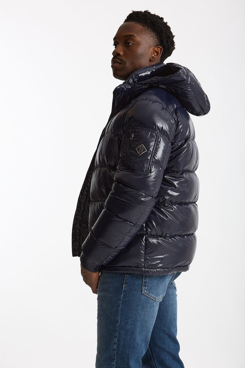 Piumino blu in nylon lucido men Herno - 1