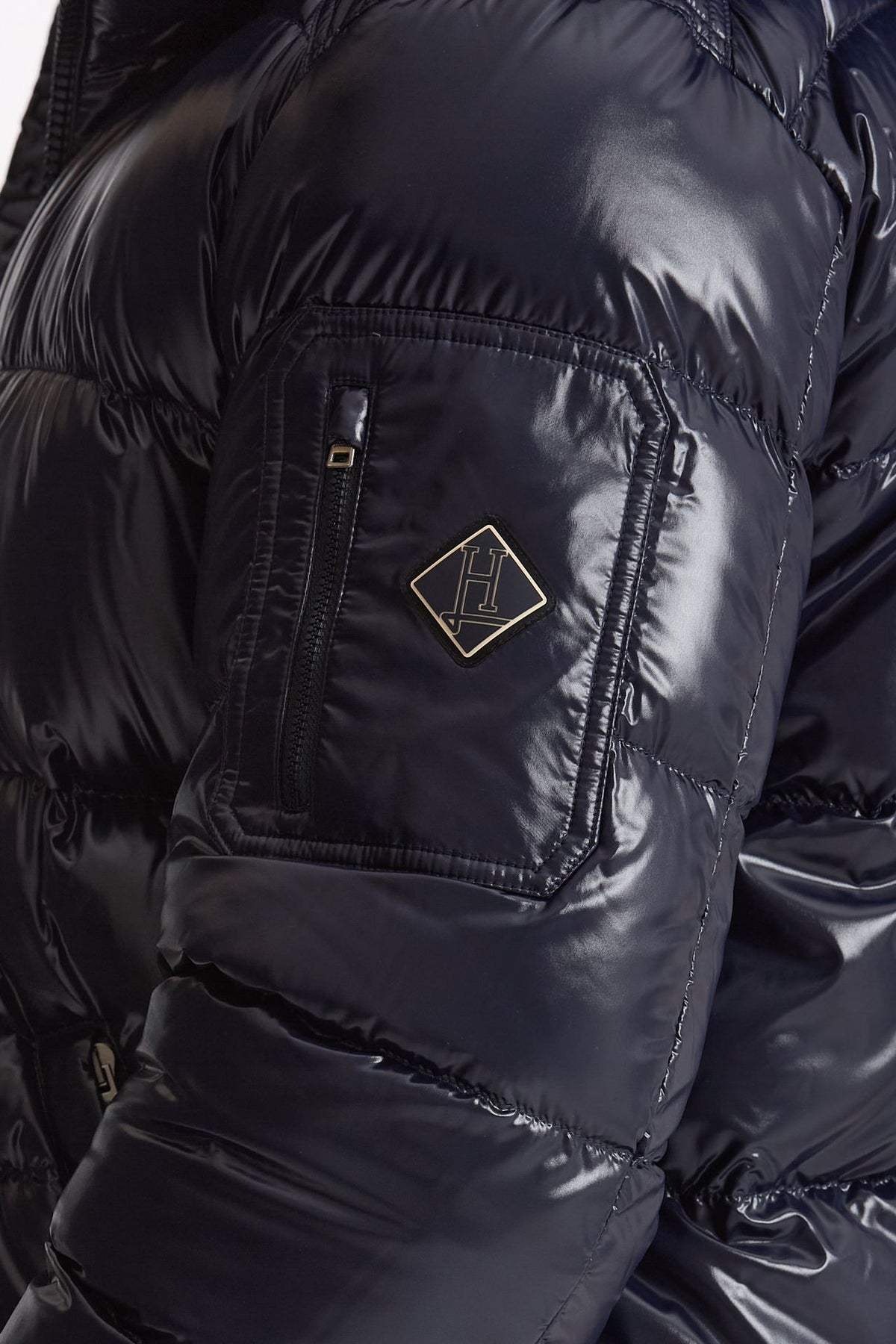 Piumino blu in nylon lucido men Herno - 3