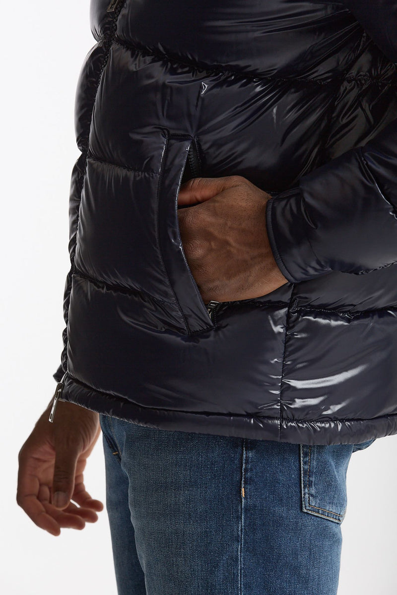 Piumino blu in nylon lucido men Herno - 7