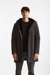 Parka esterno in nylon grigio antracite men Herno - 2