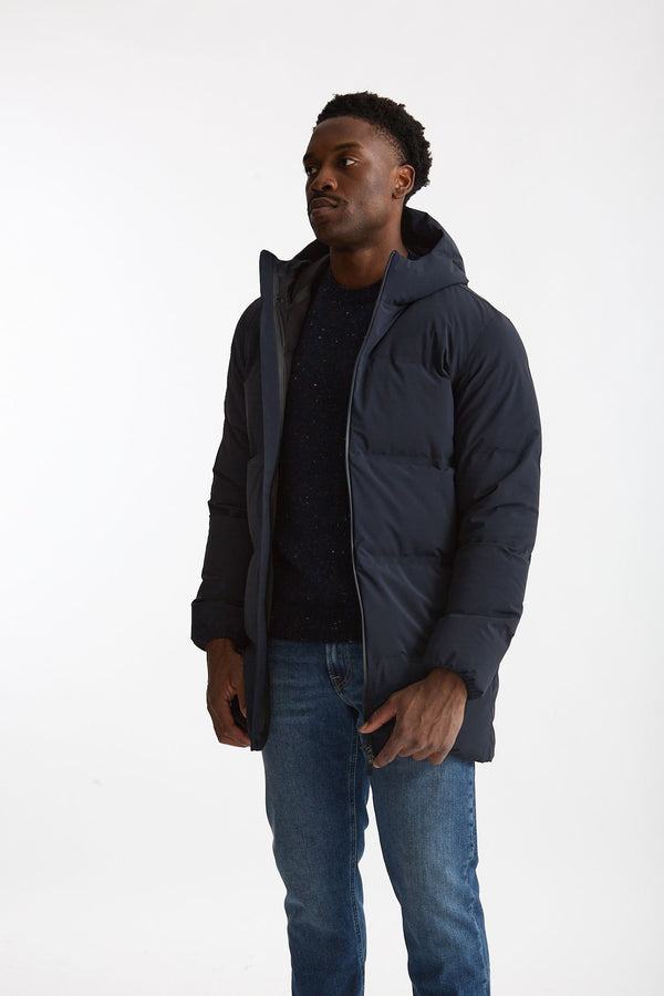 Piumino NEW IMPACT lungo blu men Herno