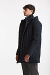 Parka in nylon e viscosa blu men Herno - 4