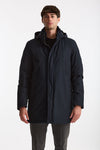 Parka in nylon e viscosa blu men Herno - 2