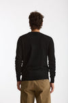 Maglia girocollo in lana rasata nero men Hosio - 3