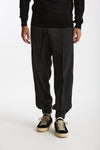 Pantalone in Jersey di viscosa grigio men Hosio - 1